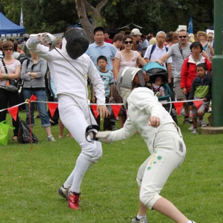 Fencing demonstration Australia Day 2011