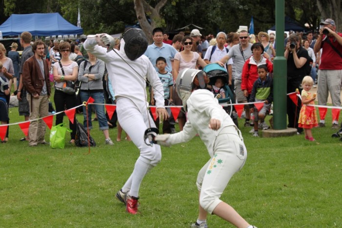 Fencing demonstration Australia Day 2011